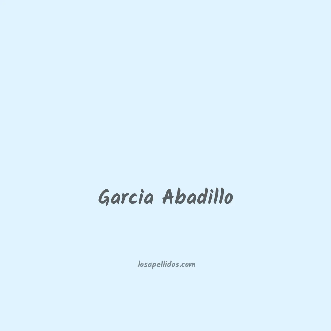 Garcia abadillo en chino