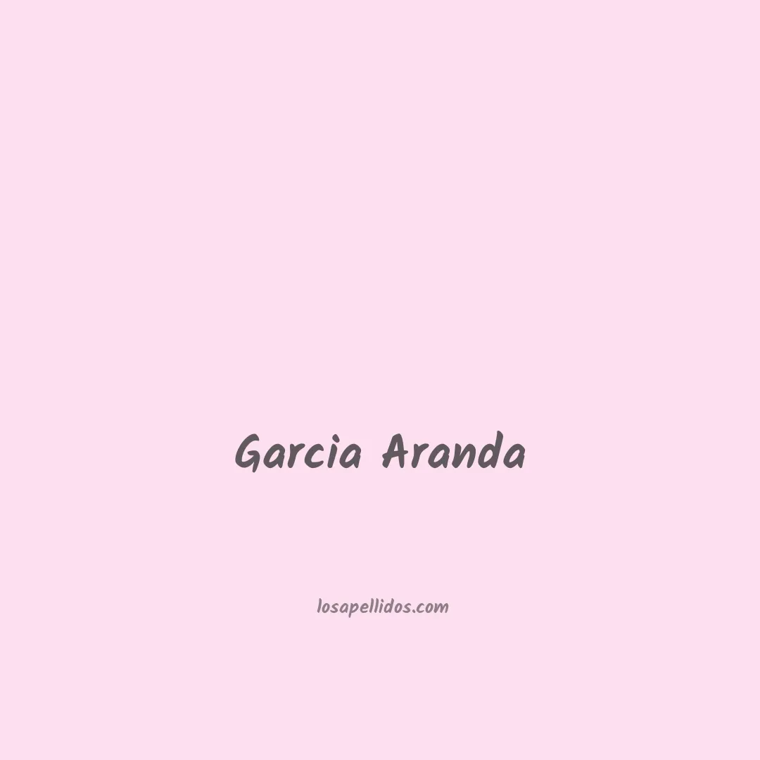 Garcia aranda en chino