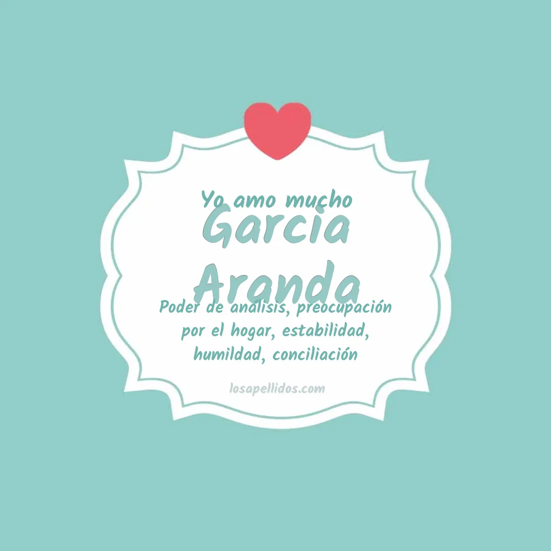 Yo amo mucho Garcia aranda