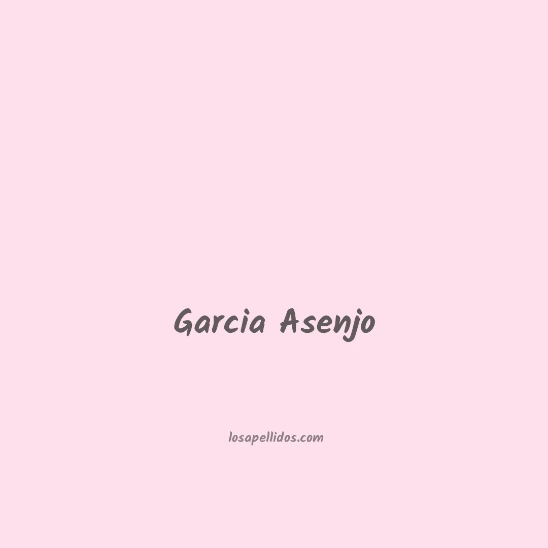 Garcia asenjo en chino