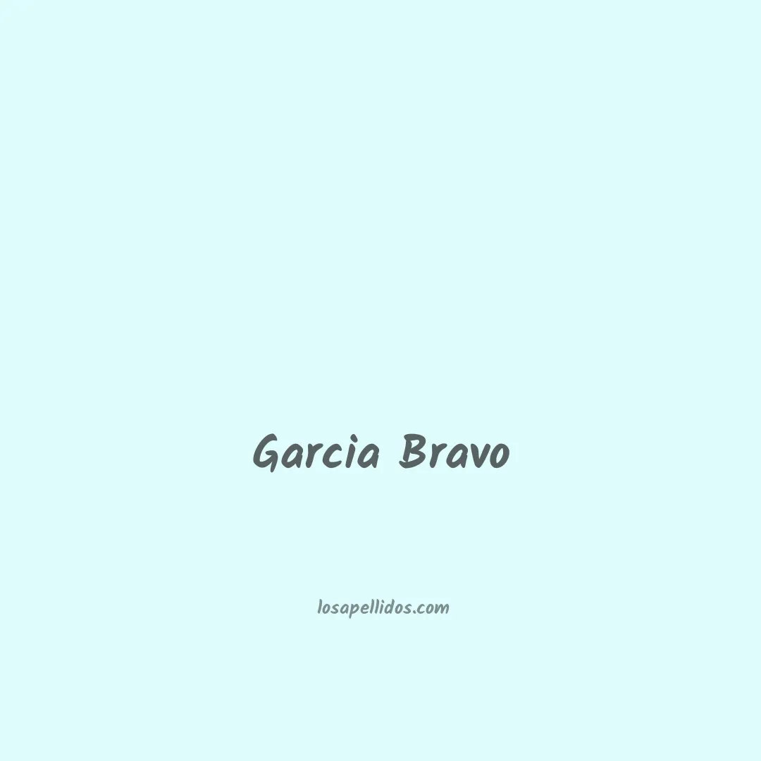 Garcia bravo en chino