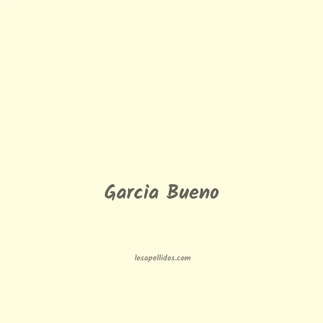 Garcia bueno en chino