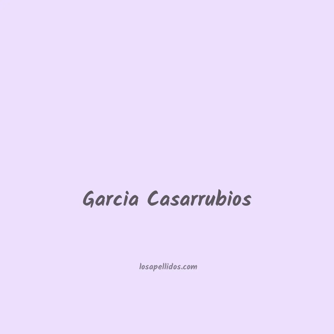 Garcia casarrubios en chino