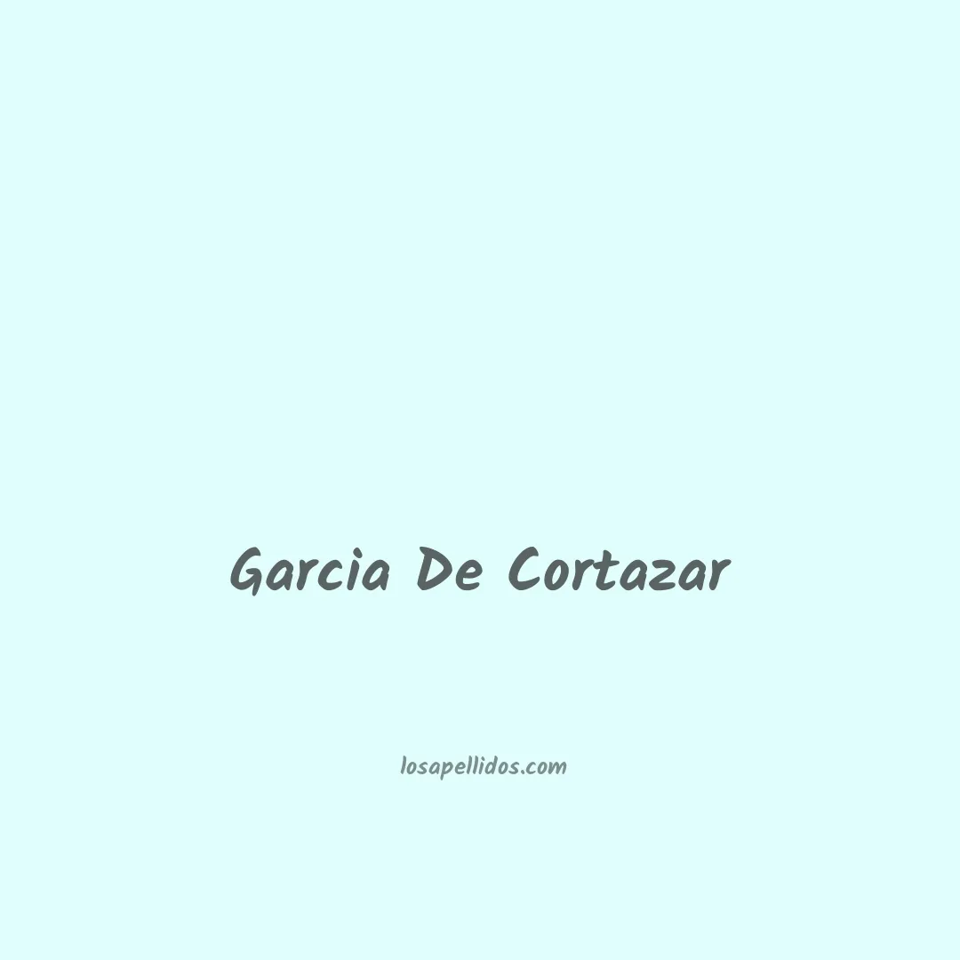 Garcia de cortazar en chino