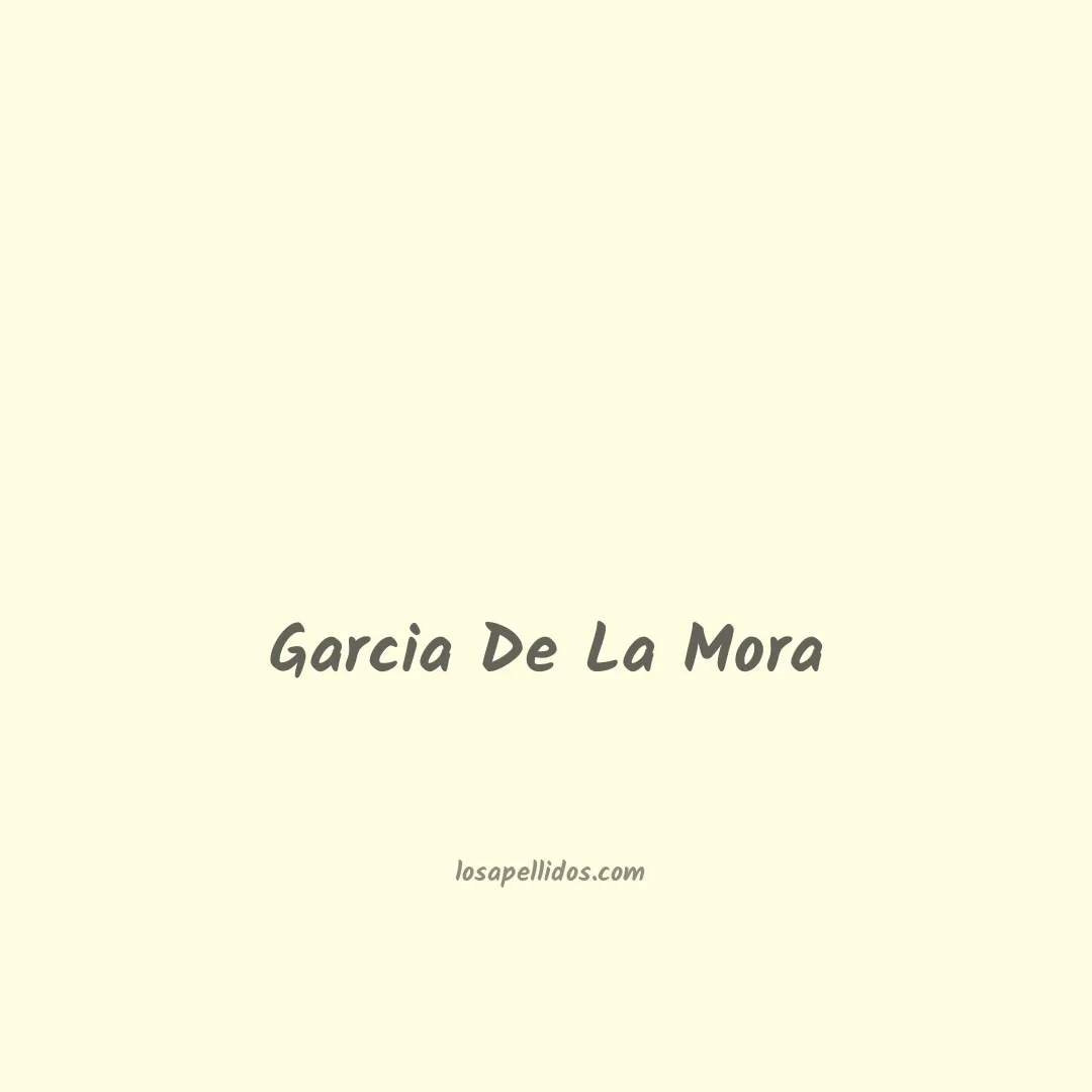 Garcia de la mora en chino