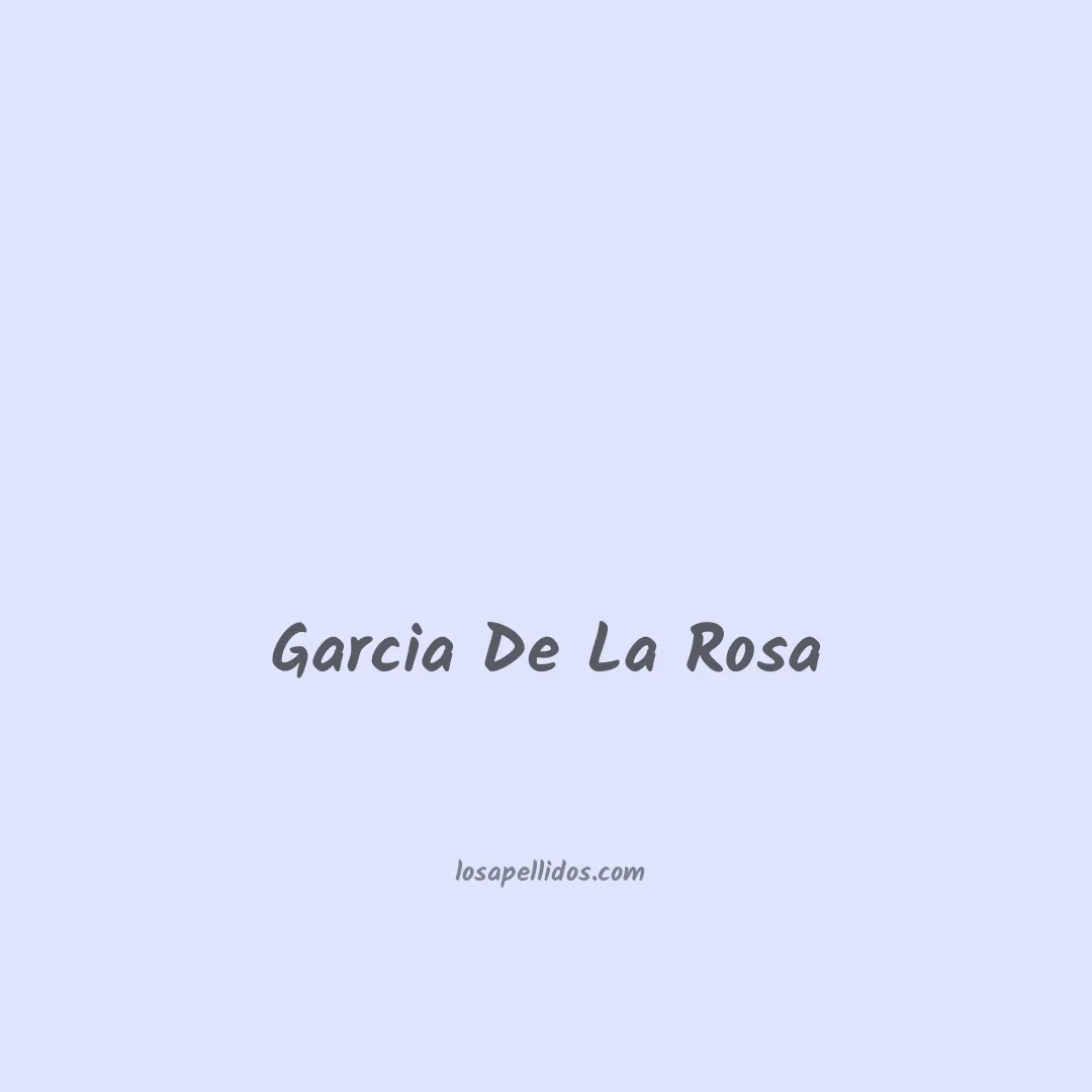 Garcia de la rosa en chino