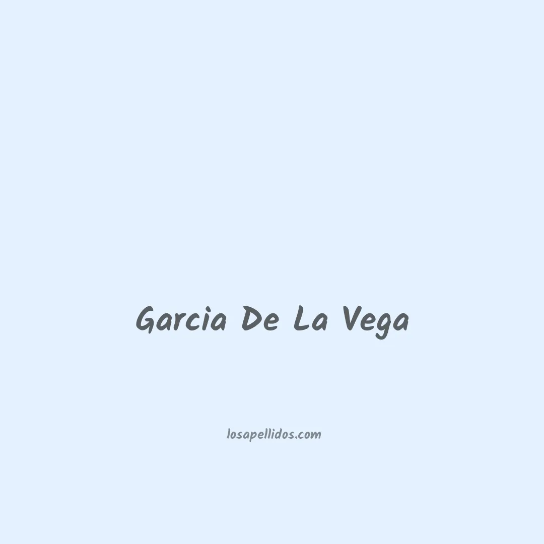 Garcia de la vega en chino