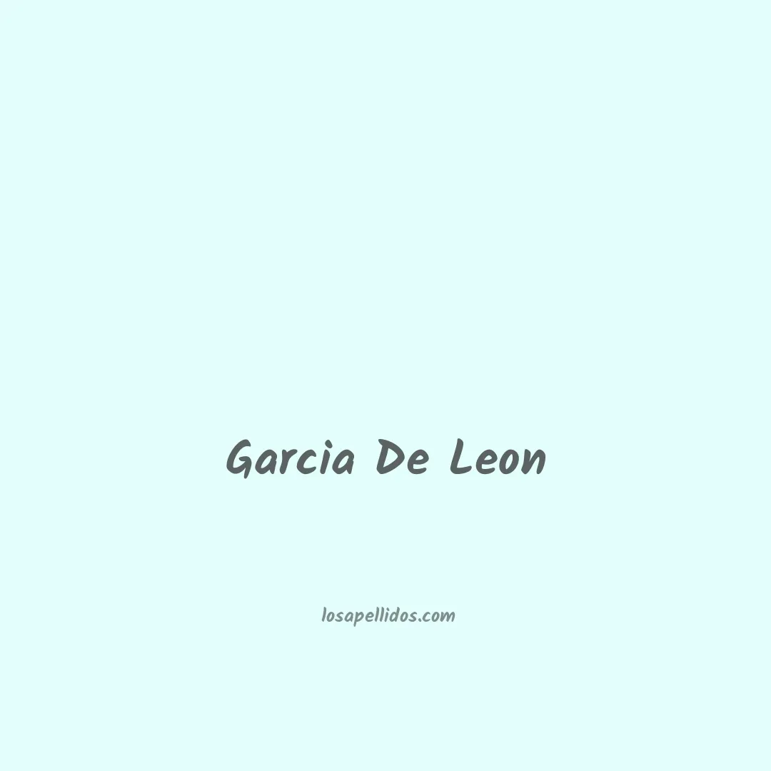 Garcia de leon en chino