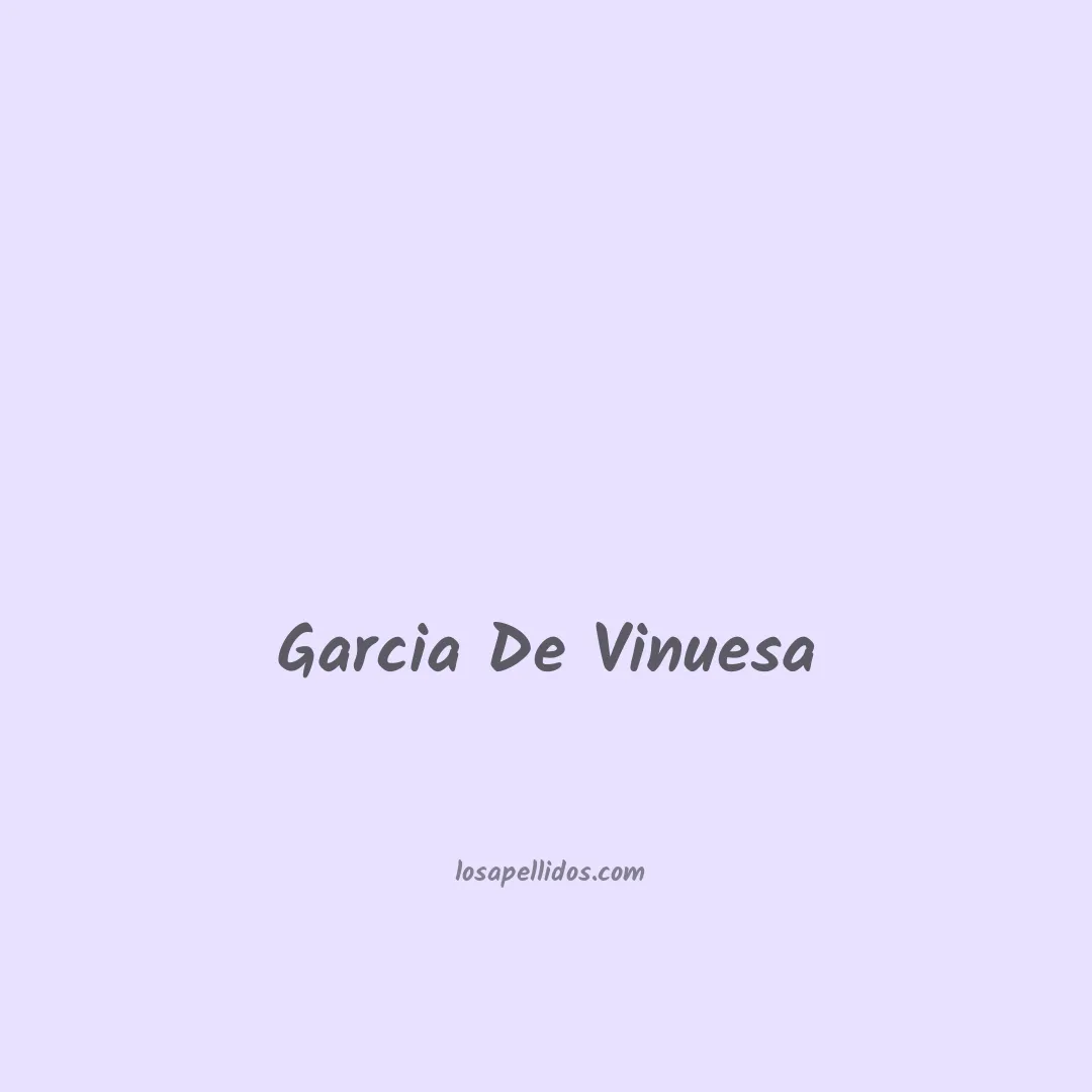 Garcia de vinuesa en chino