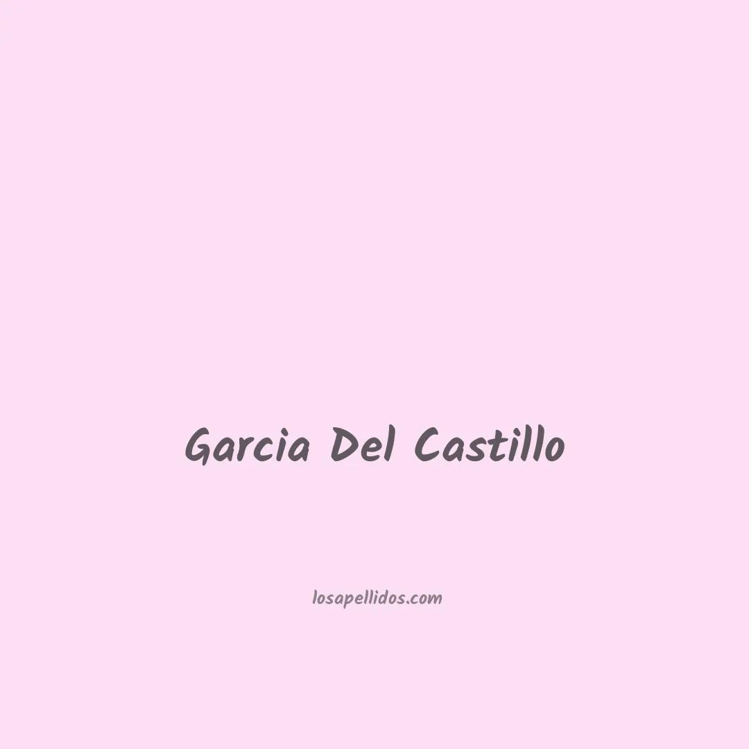 Garcia del castillo en chino