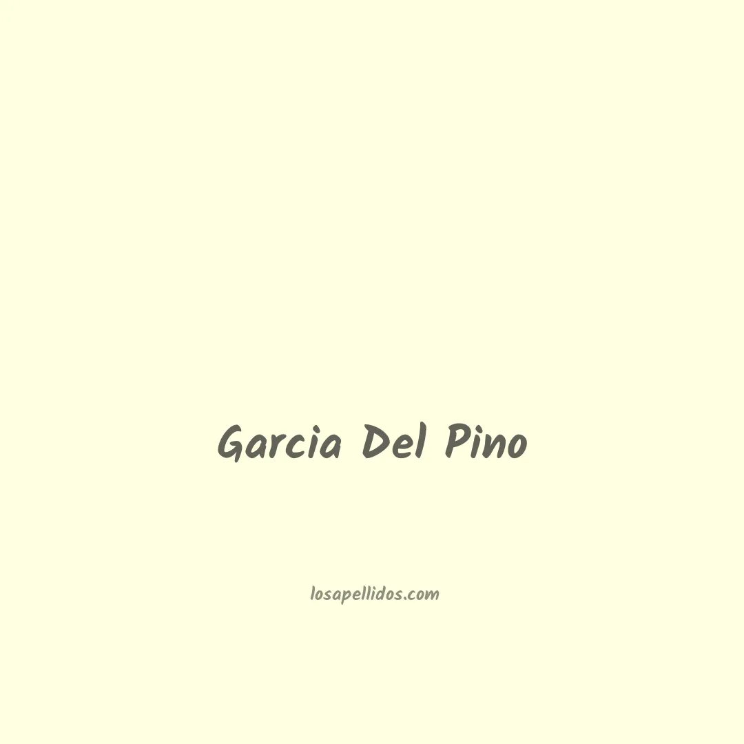 Garcia del pino en chino