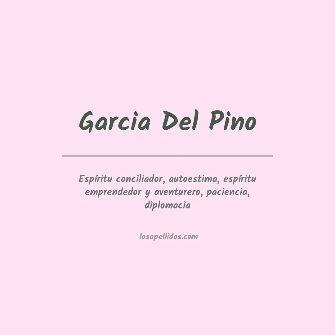 Apellido Garcia del pino
