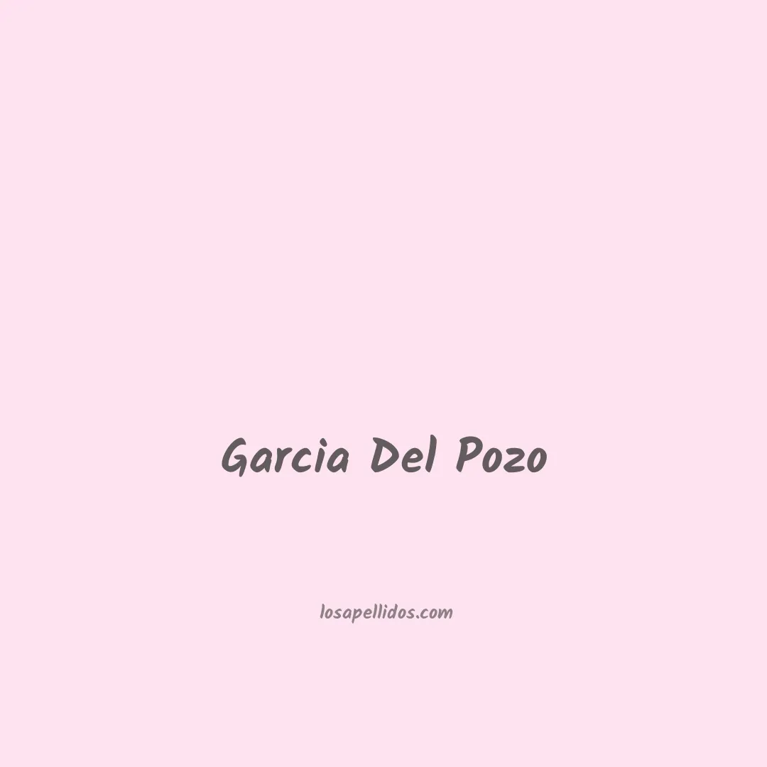 Garcia del pozo en chino