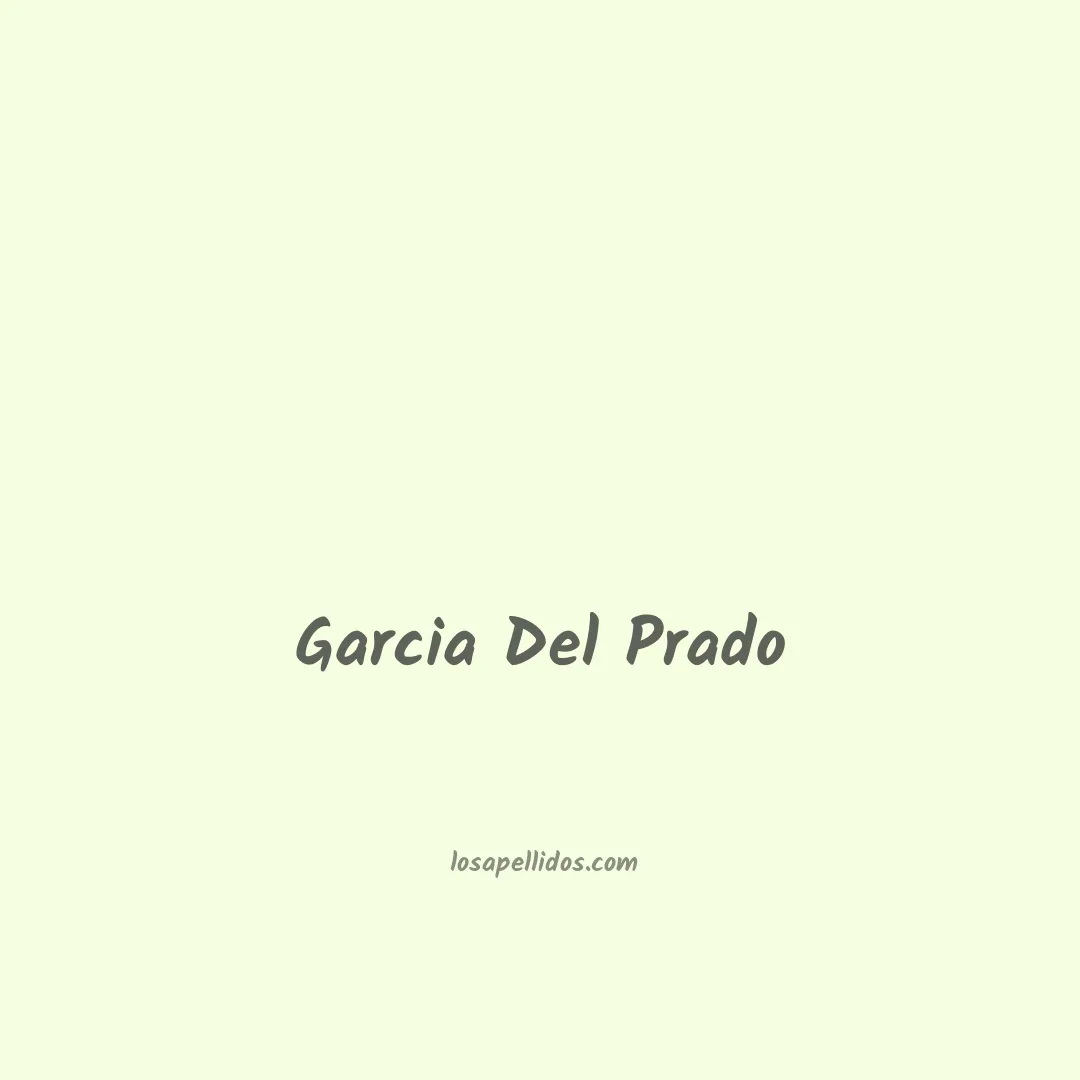 Garcia del prado en chino