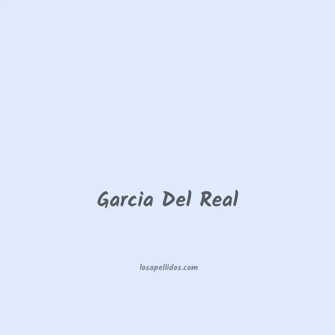 Garcia del real en chino