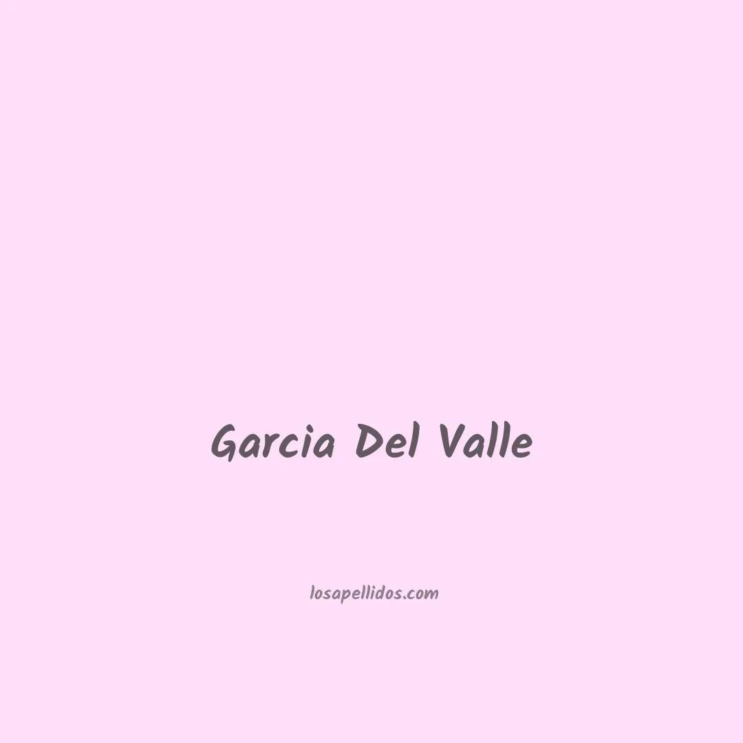 Garcia del valle en chino