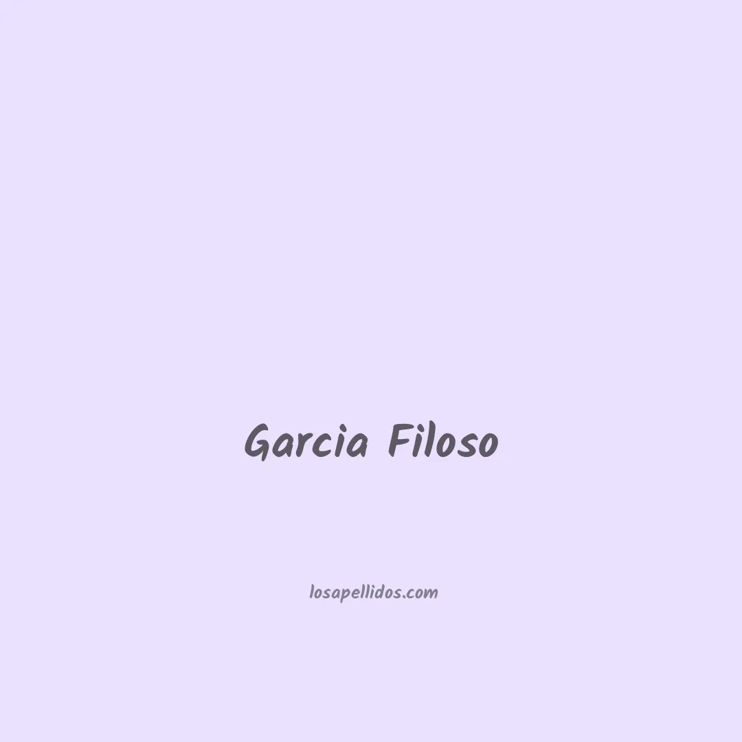 Garcia filoso en chino