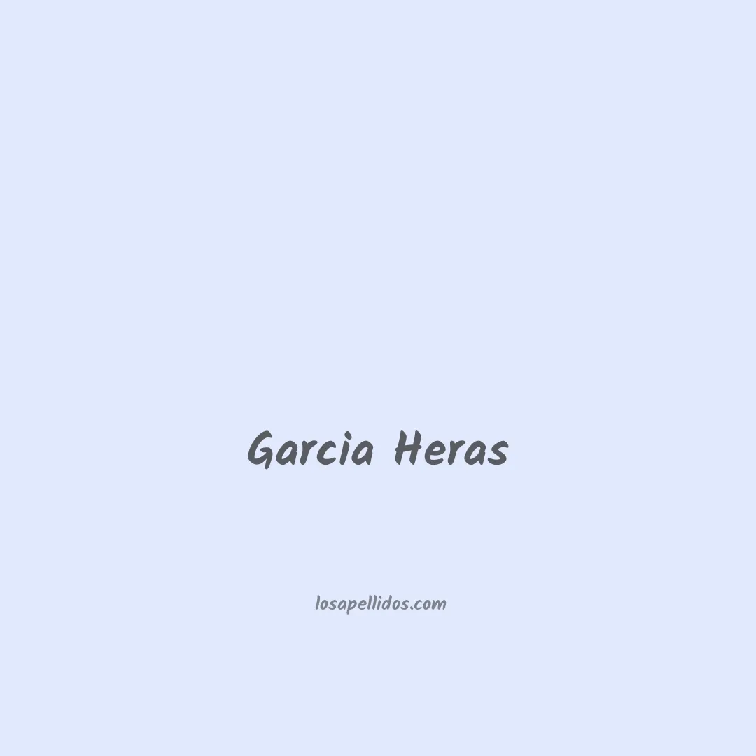 Garcia heras en chino