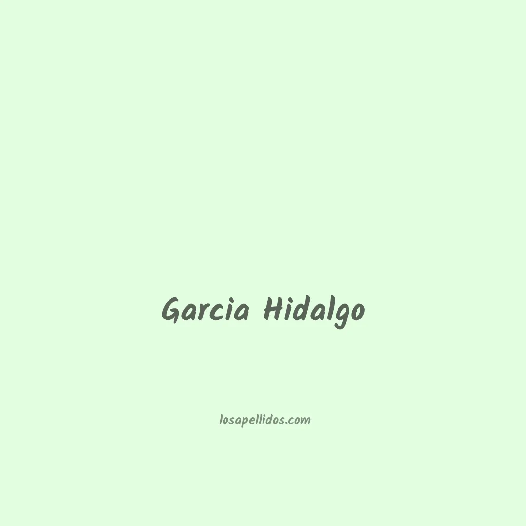 Garcia hidalgo en chino