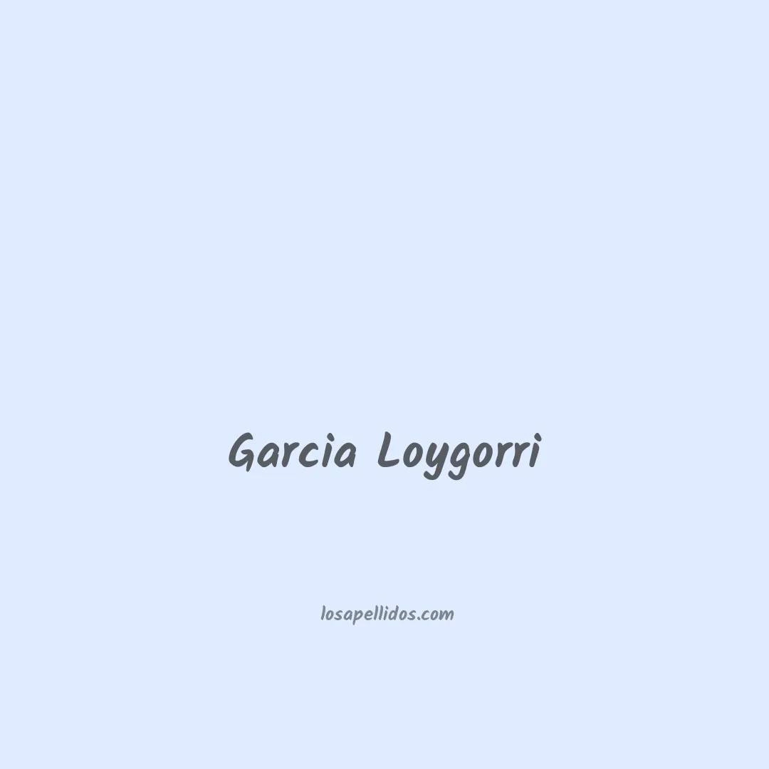Garcia loygorri en chino