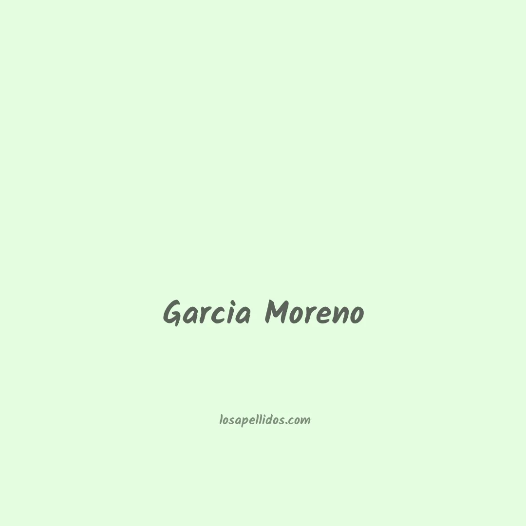 Garcia moreno en chino