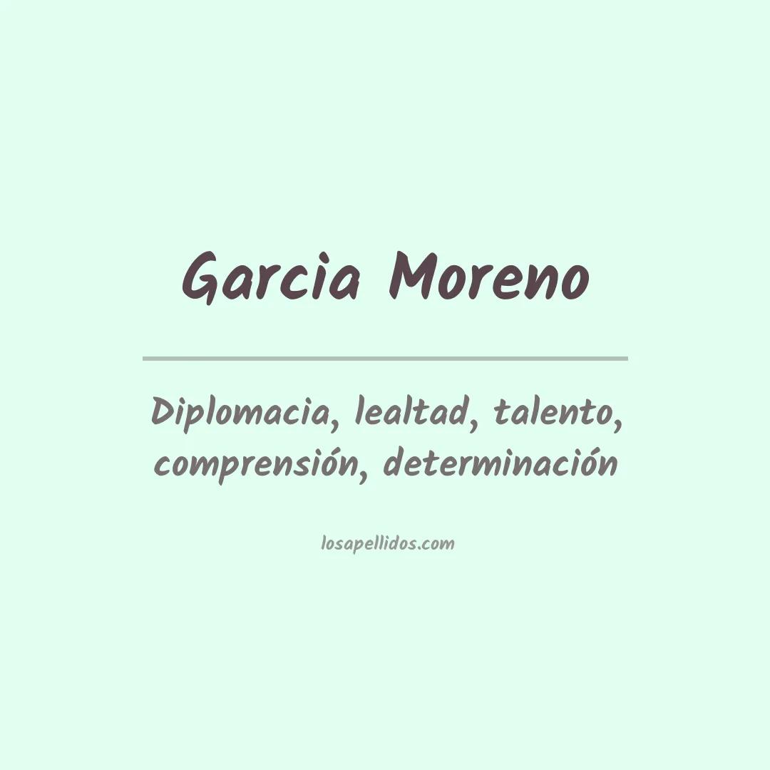 Apellido Garcia moreno