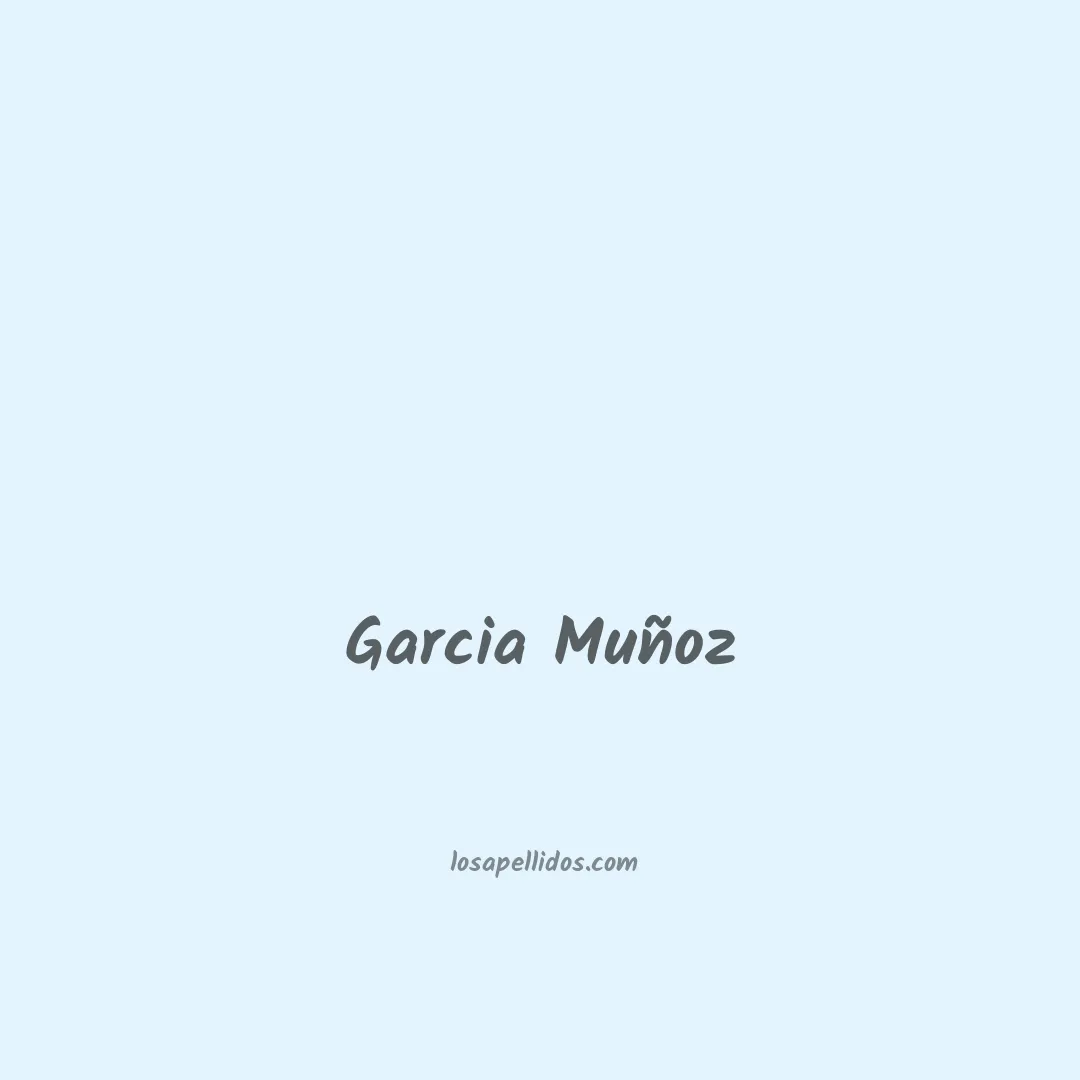 Garcia muñoz en chino