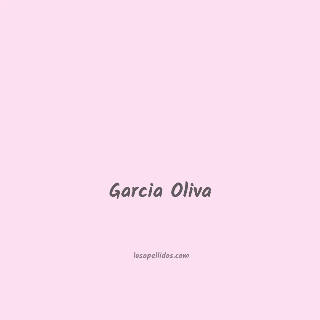 Garcia oliva en chino