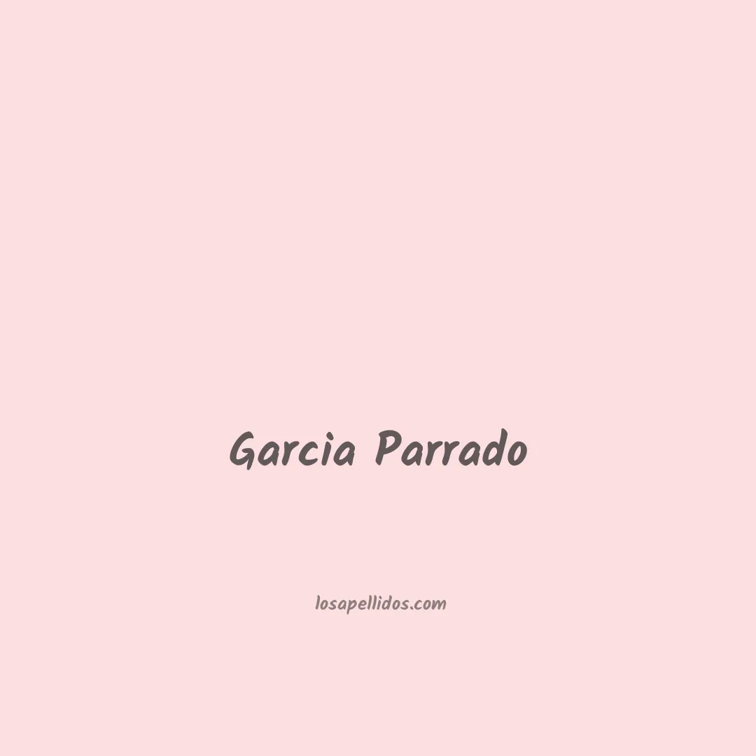 Garcia parrado en chino