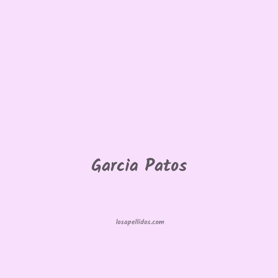 Garcia patos en chino