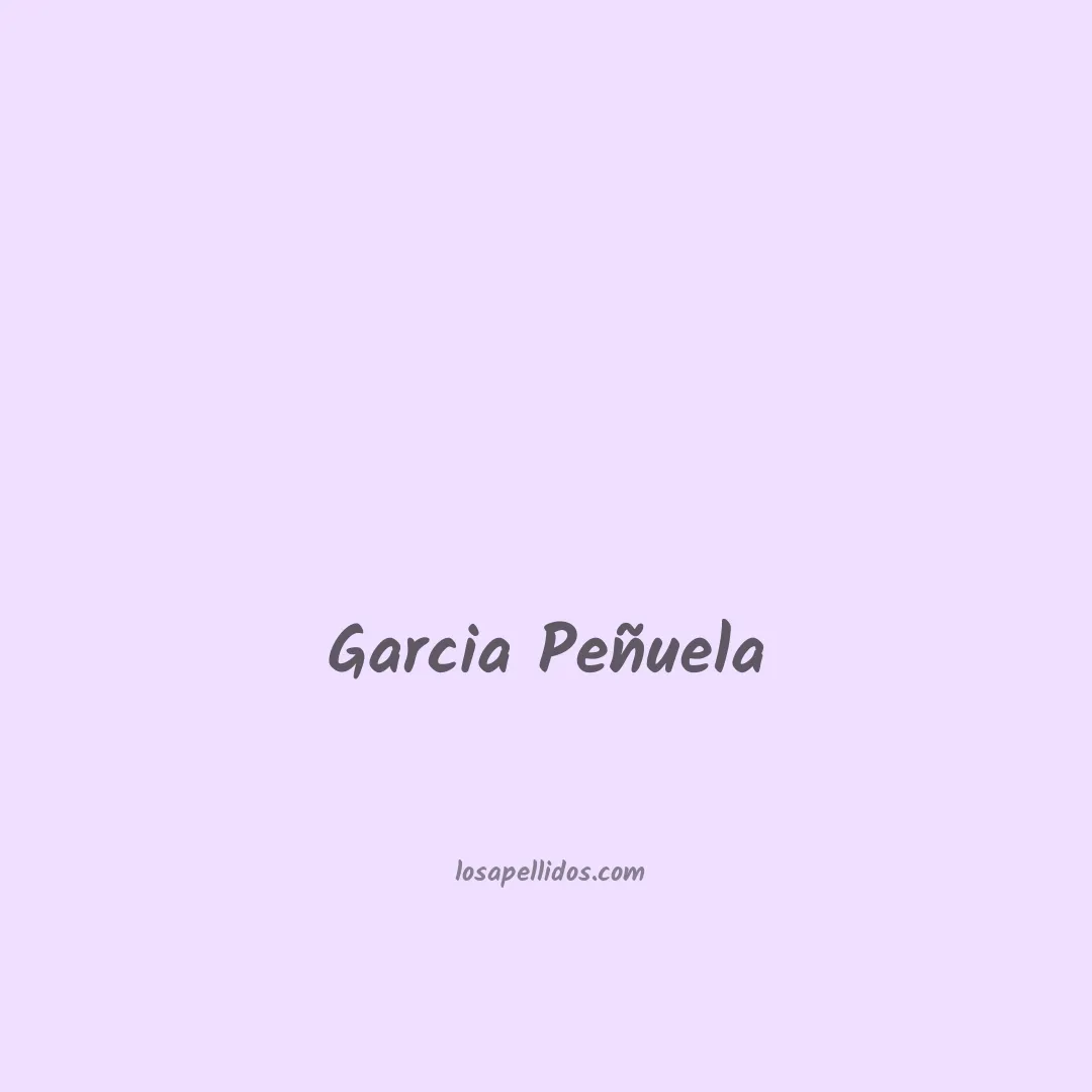 Garcia peñuela en chino