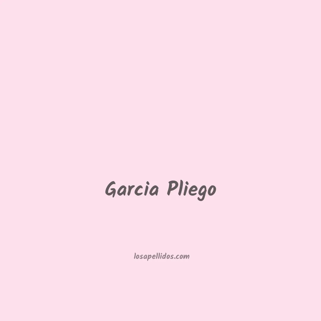 Garcia pliego en chino