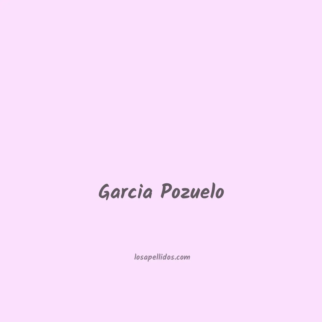 Garcia pozuelo en chino