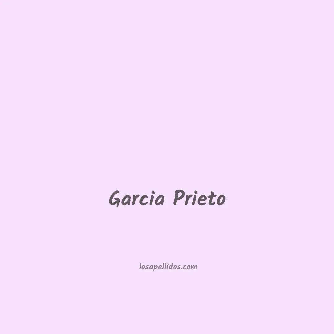 Garcia prieto en chino