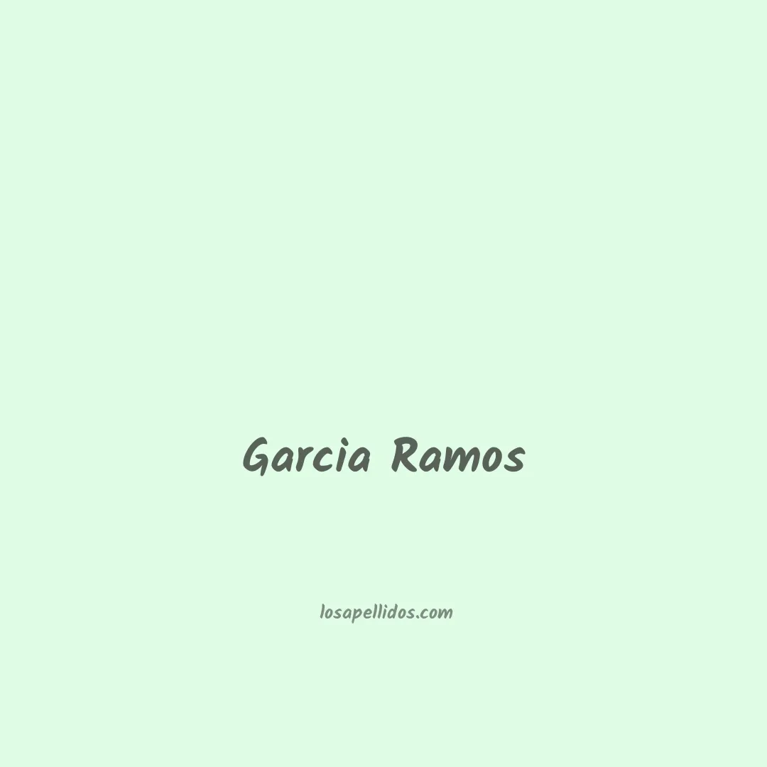 Garcia ramos en chino