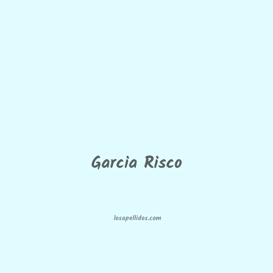 Garcia risco en chino