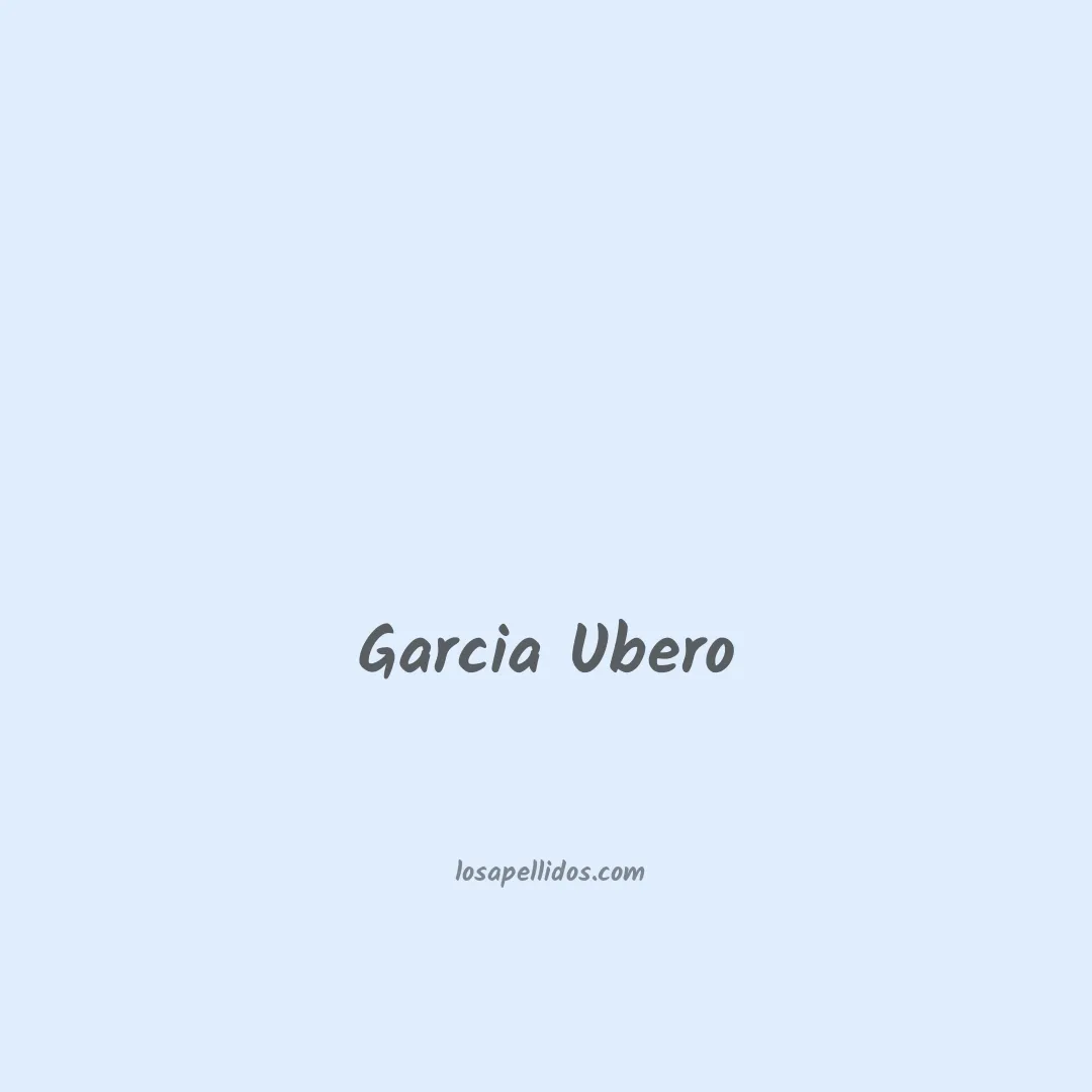 Garcia ubero en chino