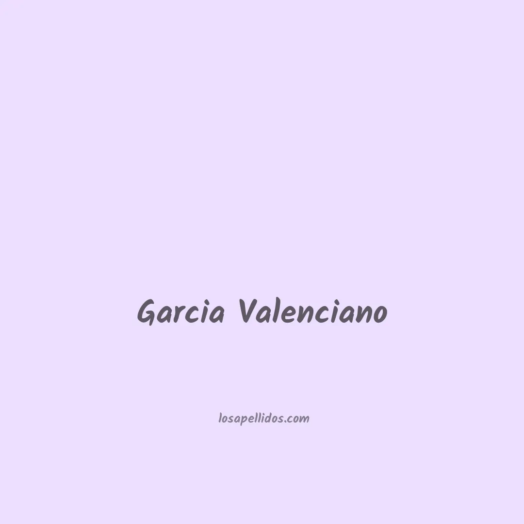 Garcia valenciano en chino