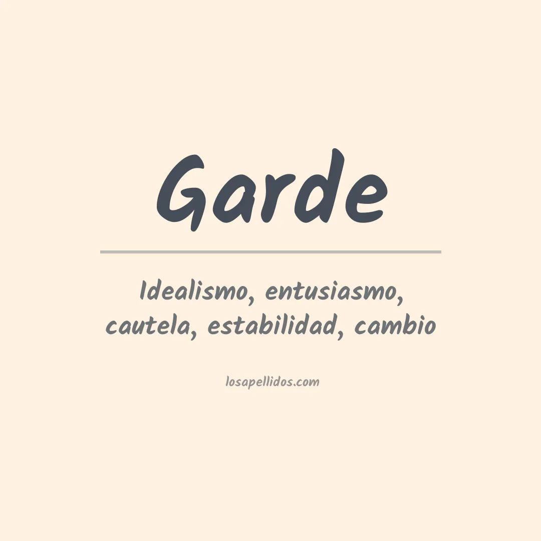 Apellido Garde