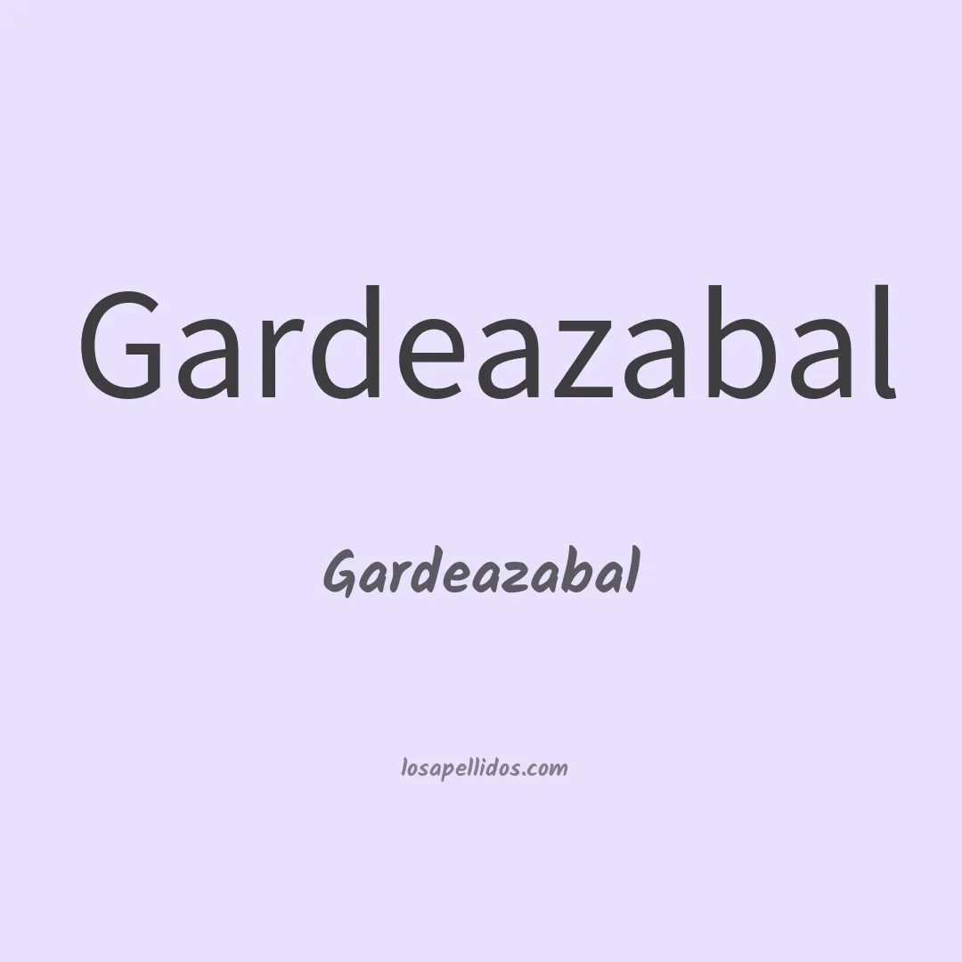 Gardeazabal en chino