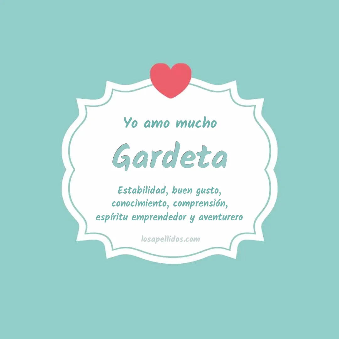Yo amo mucho Gardeta
