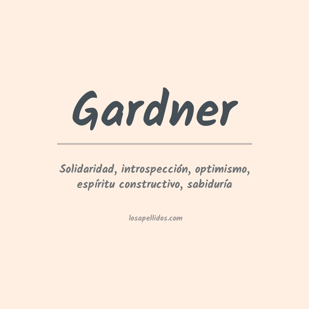 Apellido Gardner