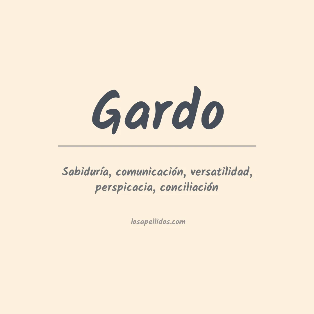 Apellido Gardo