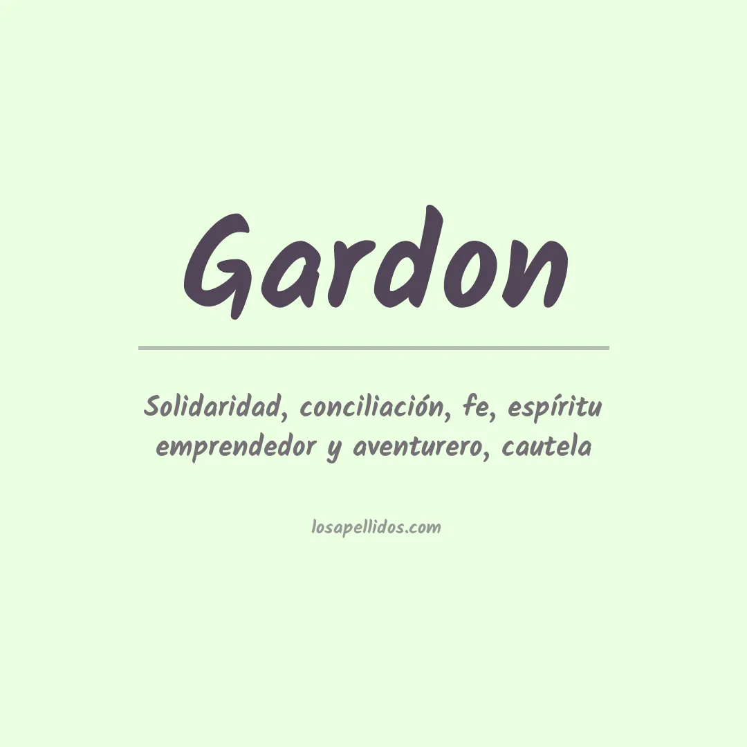 Apellido Gardon