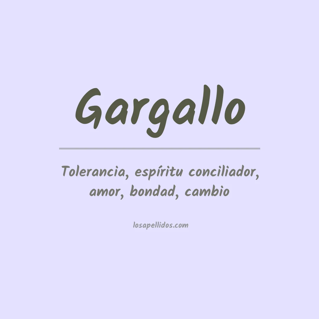 Apellido Gargallo