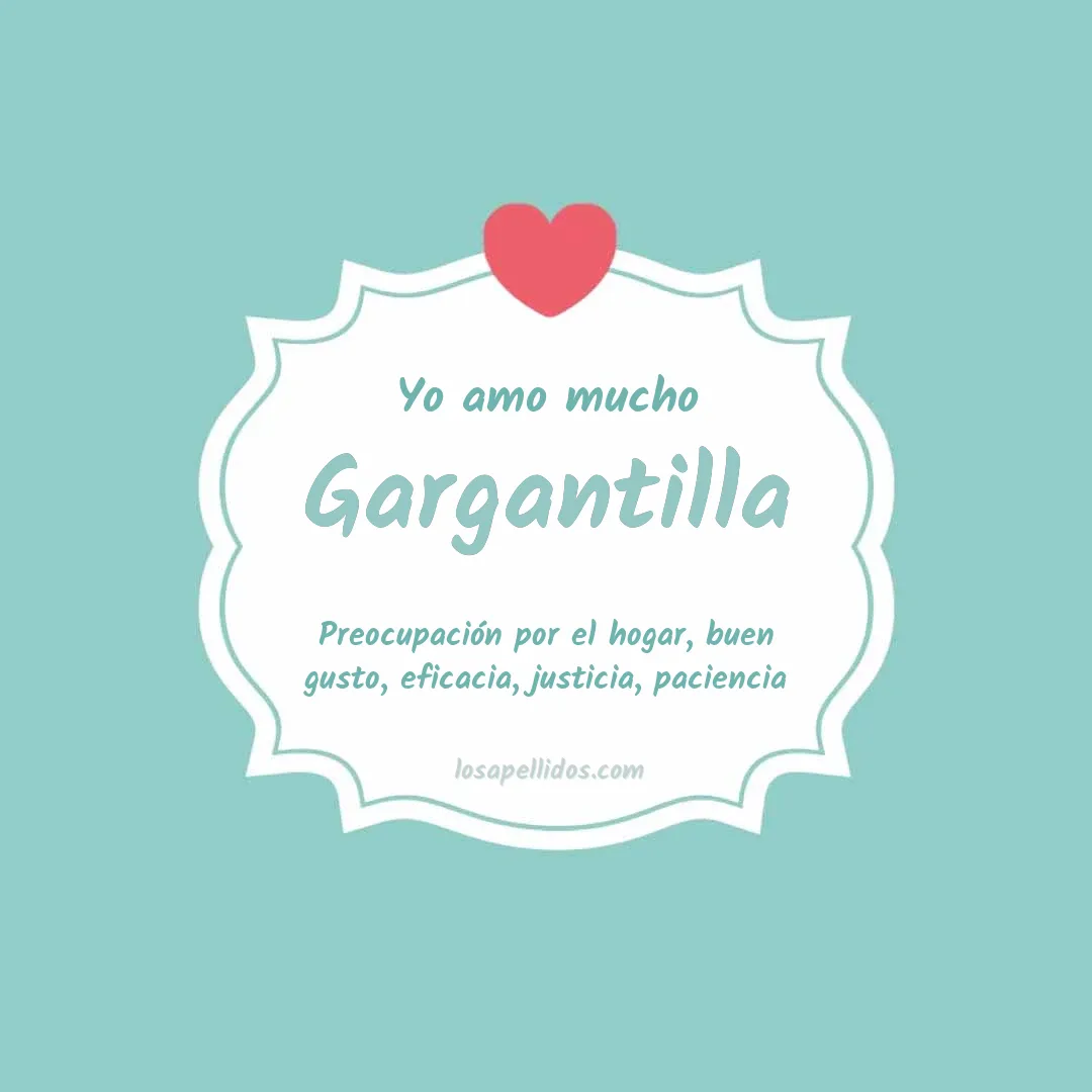 Yo amo mucho Gargantilla