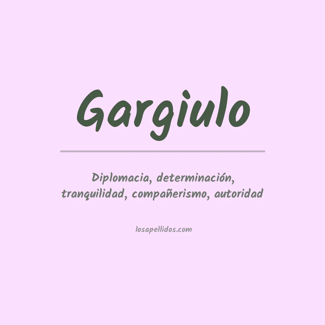 Apellido Gargiulo