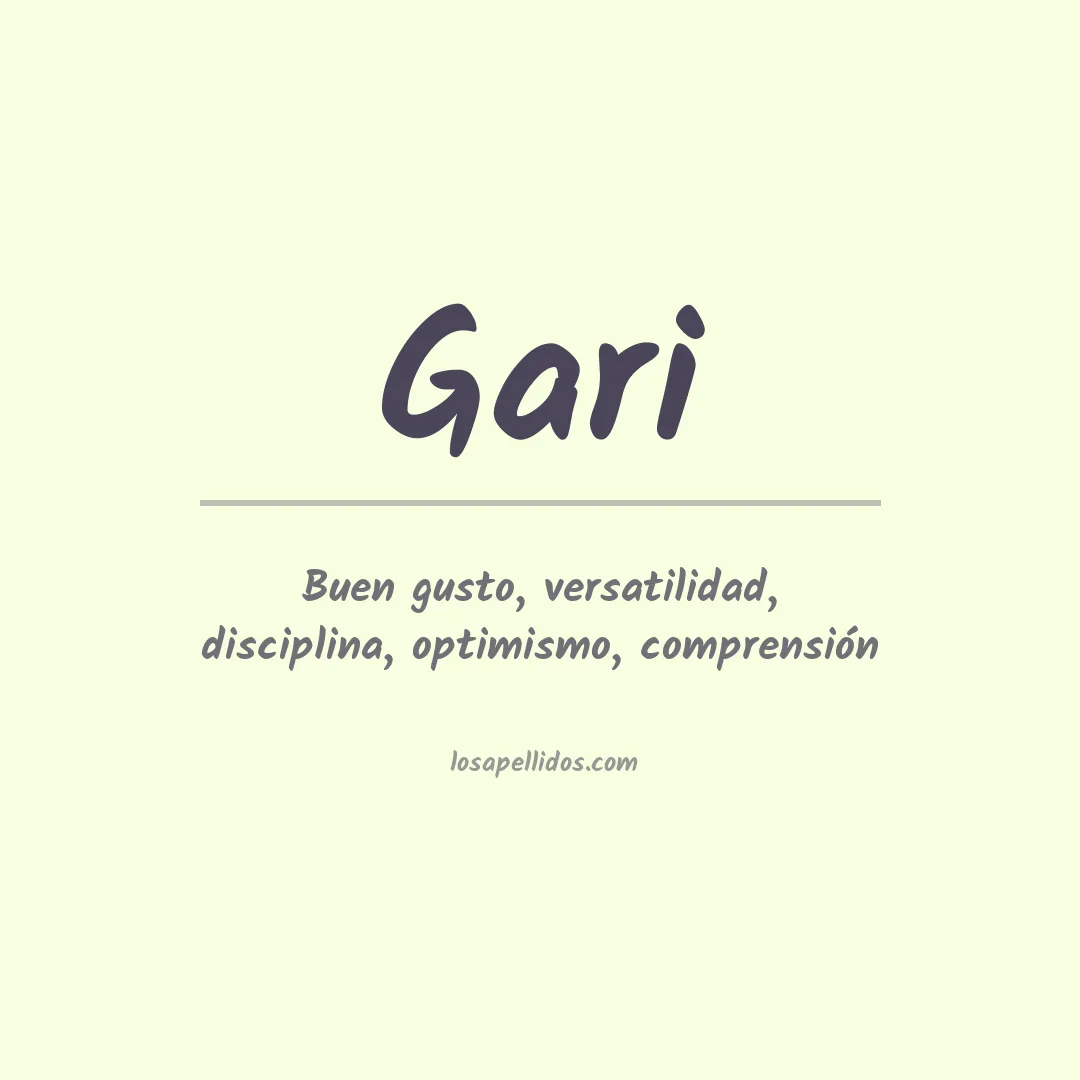 Apellido Gari