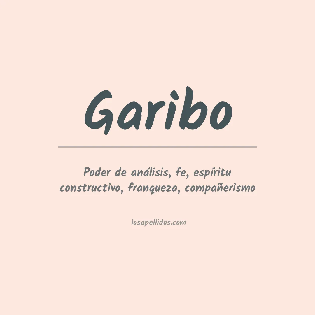 Apellido Garibo