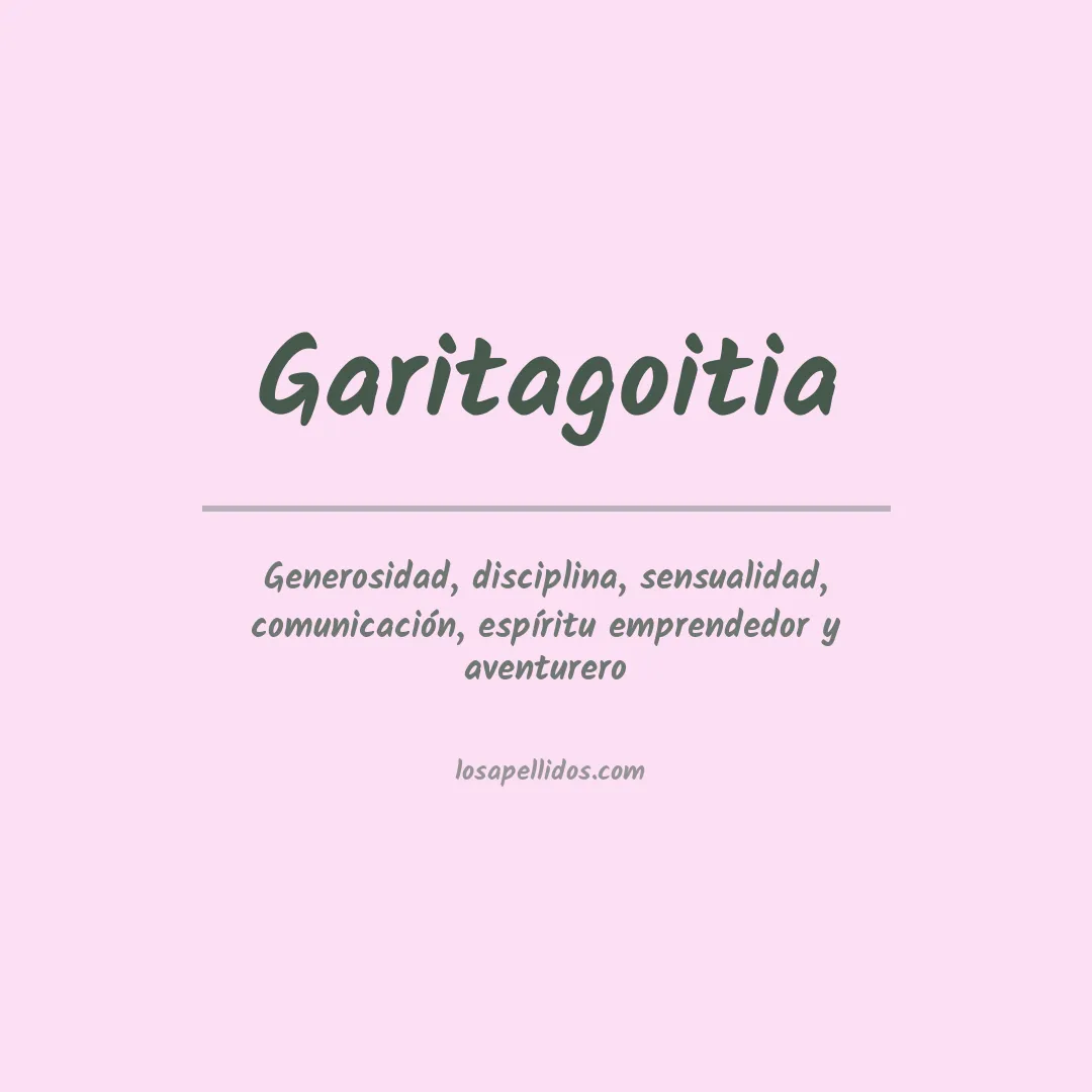 Significado del Apellido Garitagoitia